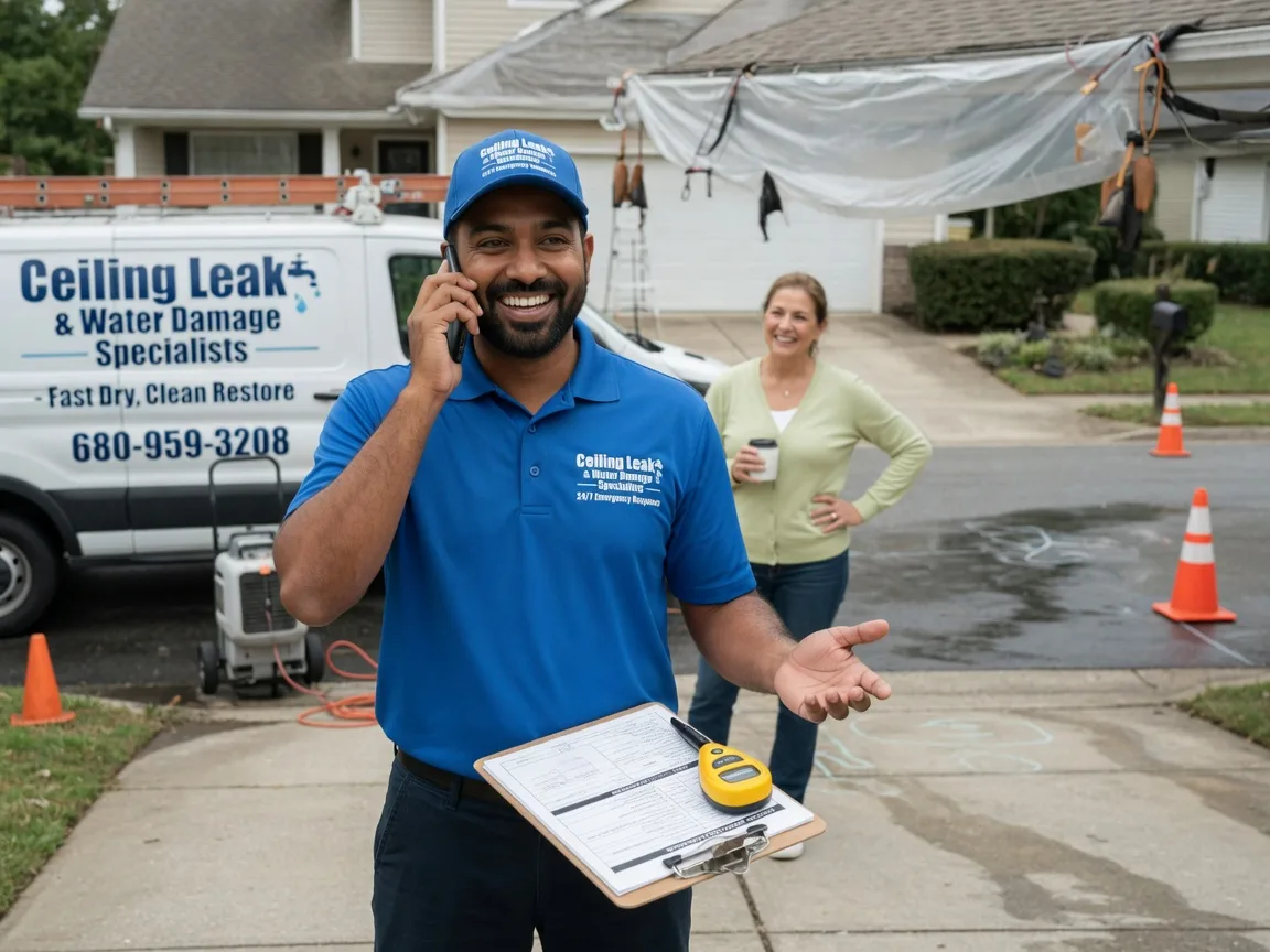 Ceiling Leak Cleanup Telephone, TX FAQs